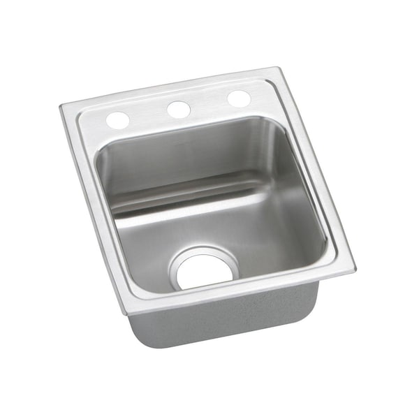 Lustertone Stainless Steel 15 X 17-1/2 X 4-1/2 Single Bowl Top Mount Ada Sink